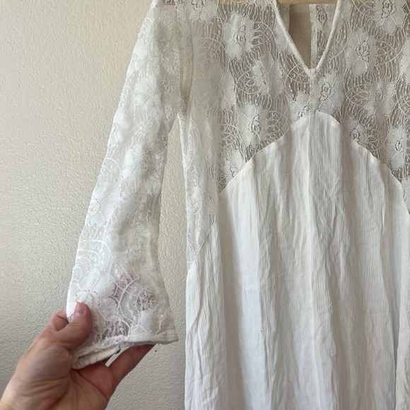 Volcom Bohemian Bride Top White and Lace Size Medium - Picture 4 of 11